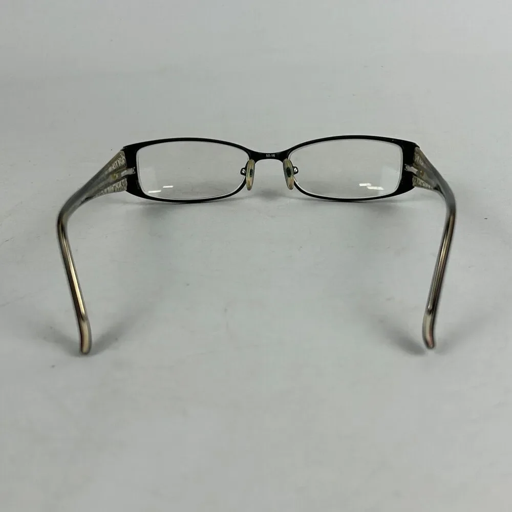 Chelsea Morgan CM 1010 BK Eyeglasses Womens Frames‎ Black Rectangular 50-16-135